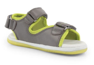 Picture of Bobux Kid+ Surf Sandal - Charcoal/ Lime