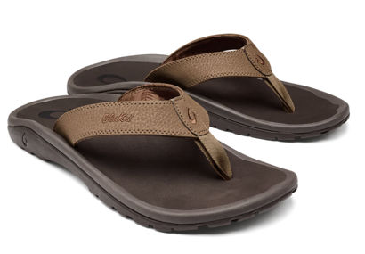 Picture of Olukai Men’s Ohana - Black - Tan/ Dark Java